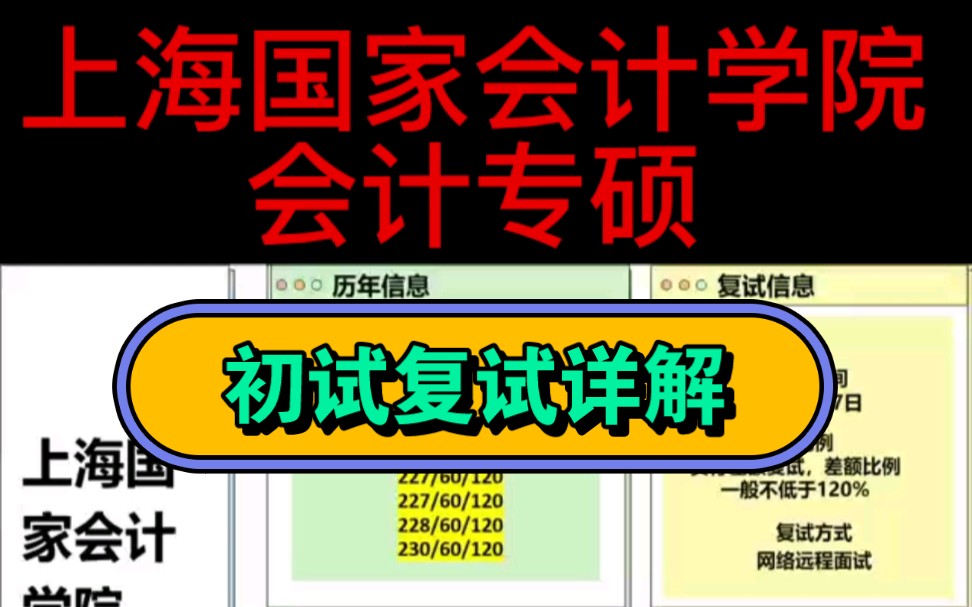 上海国家会计学院初试复试详解复试时间:3月2627日复试方式:采取网络远程复试方式差额复试比例:实行差额复试,差额比例一般不低于120%哔哩哔哩...