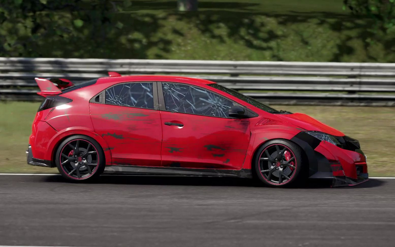 赛车计划2思域typer纽北事故现场