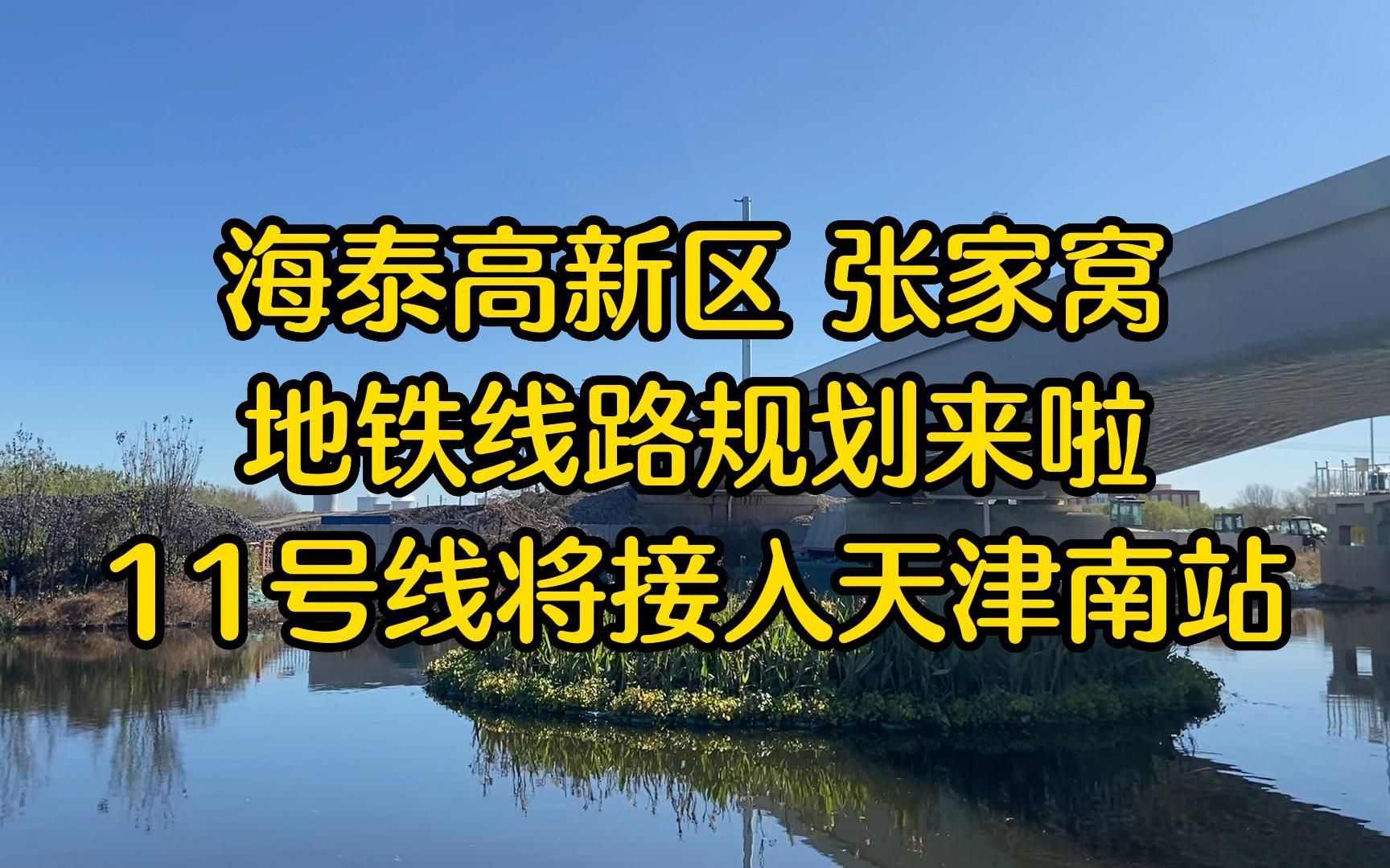 海泰高新区、张家窝地铁线路规划来啦!11号线将接入天津南站!哔哩哔哩bilibili