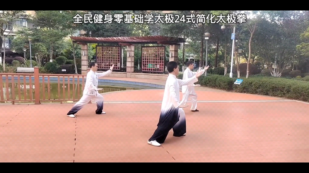 零基础学太极24式简化太极拳