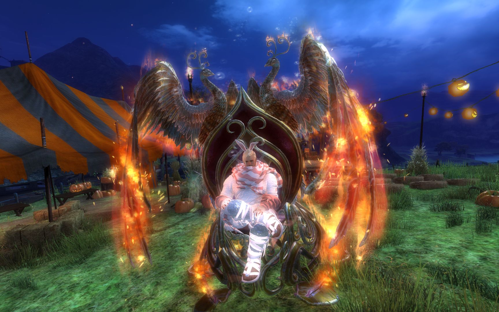 激战2怒开万圣节黑狮宝箱黑狮小雕像居然能开永久霜冻染料