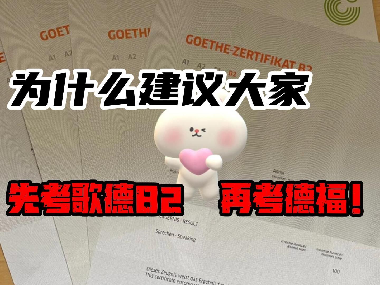 为什么我非常建议大家先考歌德B2,再去考德福!哔哩哔哩bilibili