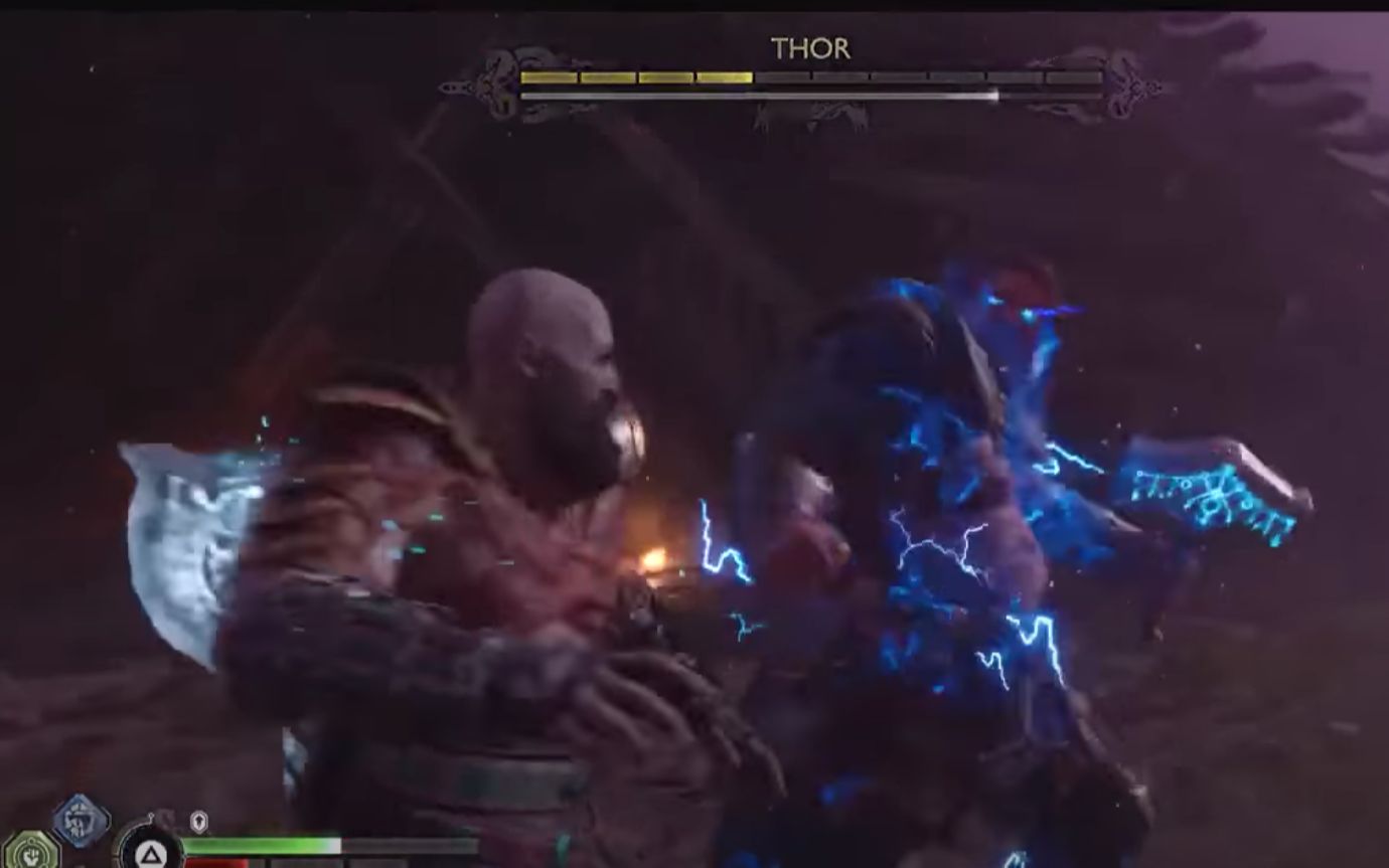 [图]奎托斯vs索尔全Boss战泄露 （战神：诸神黄昏）God Of War Ragnarök kratos vs Thor FULL Bossfight