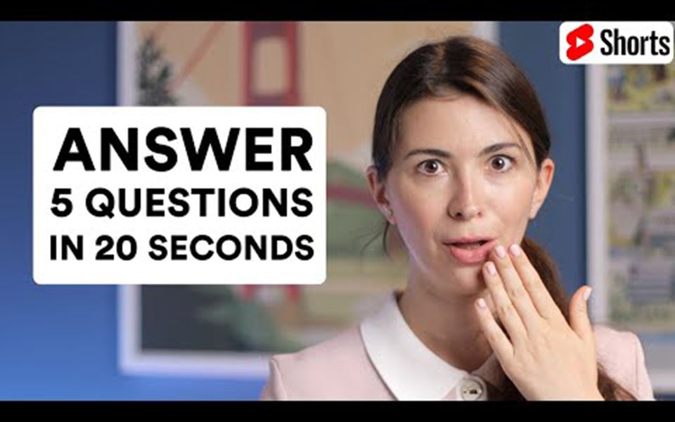 【沉浸式英语】美女marina:Can You Answer These Questions?哔哩哔哩bilibili