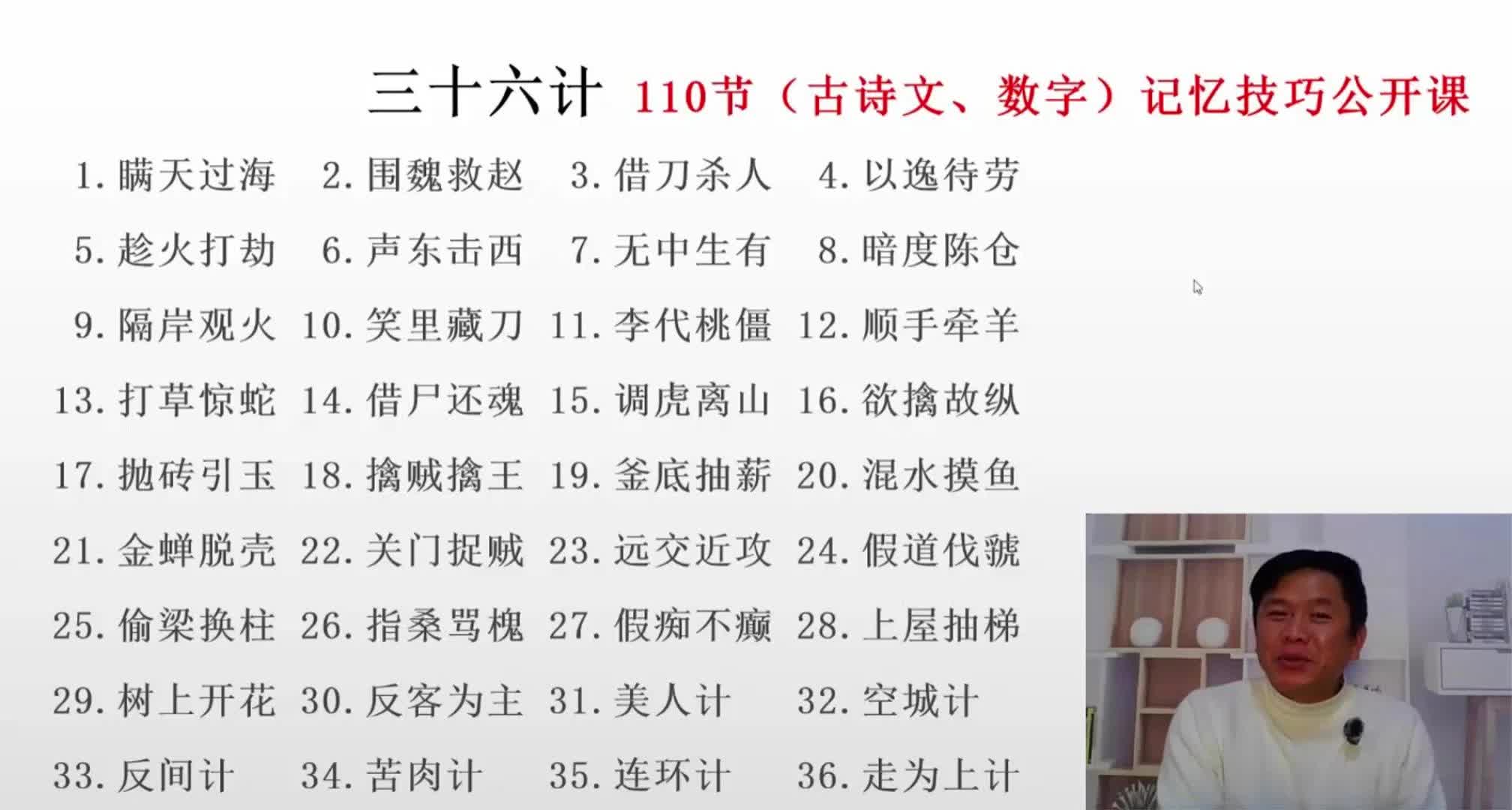 “三十六计”速记教学,第1936计哔哩哔哩bilibili