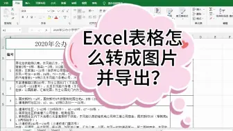 Excel表格怎么转成图片并导出？小猪猪30秒教学，精准导出PNG图片
