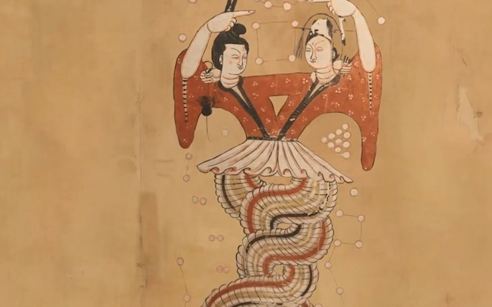 伏羲女娲图|阿斯塔纳古墓群|每日一件文物|艺术史|纪录片旁白阅读