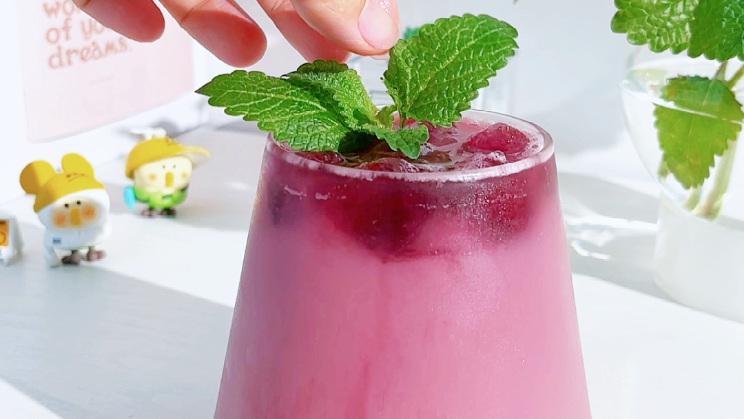 葡萄气泡养乐多,超简单好喝,见人就安利!