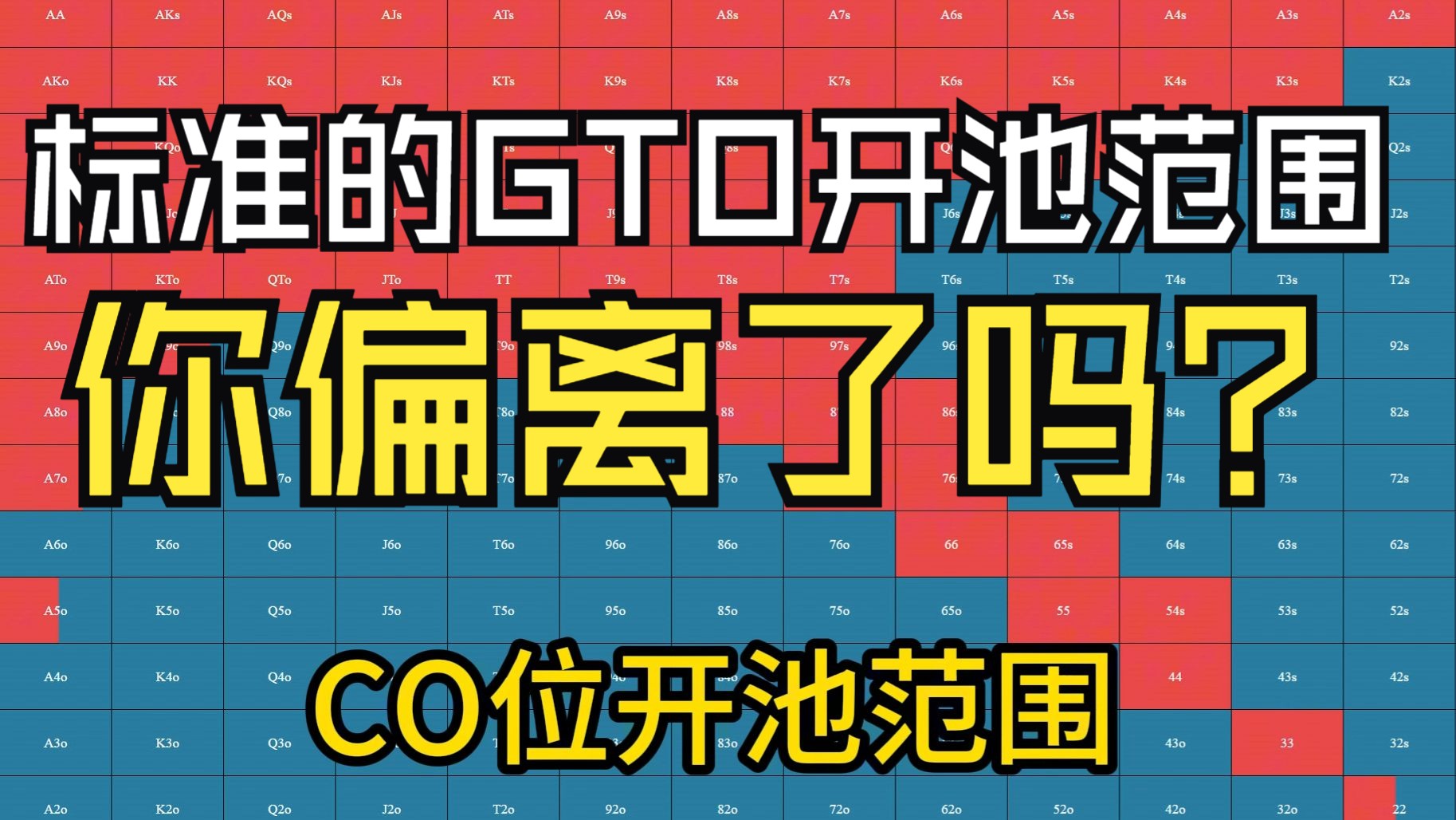 很多新手不太明白在饭前的开池范围,今天让我来帮大家一次性解决.