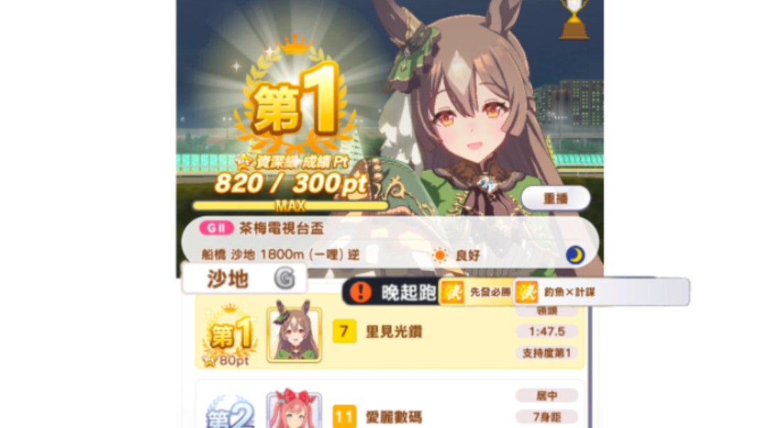 【赛马娘】已经习惯出闸迟了 波旁也是给技能了(里见光钻 gii-茶梅