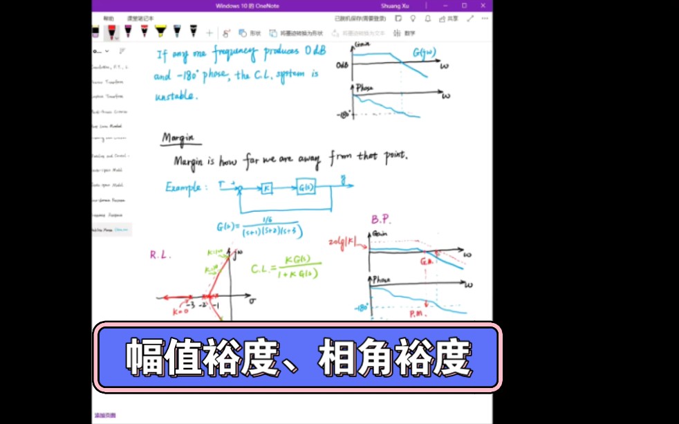 【自动控制原理】【双语】10频域响应(4)稳定裕度哔哩哔哩bilibili