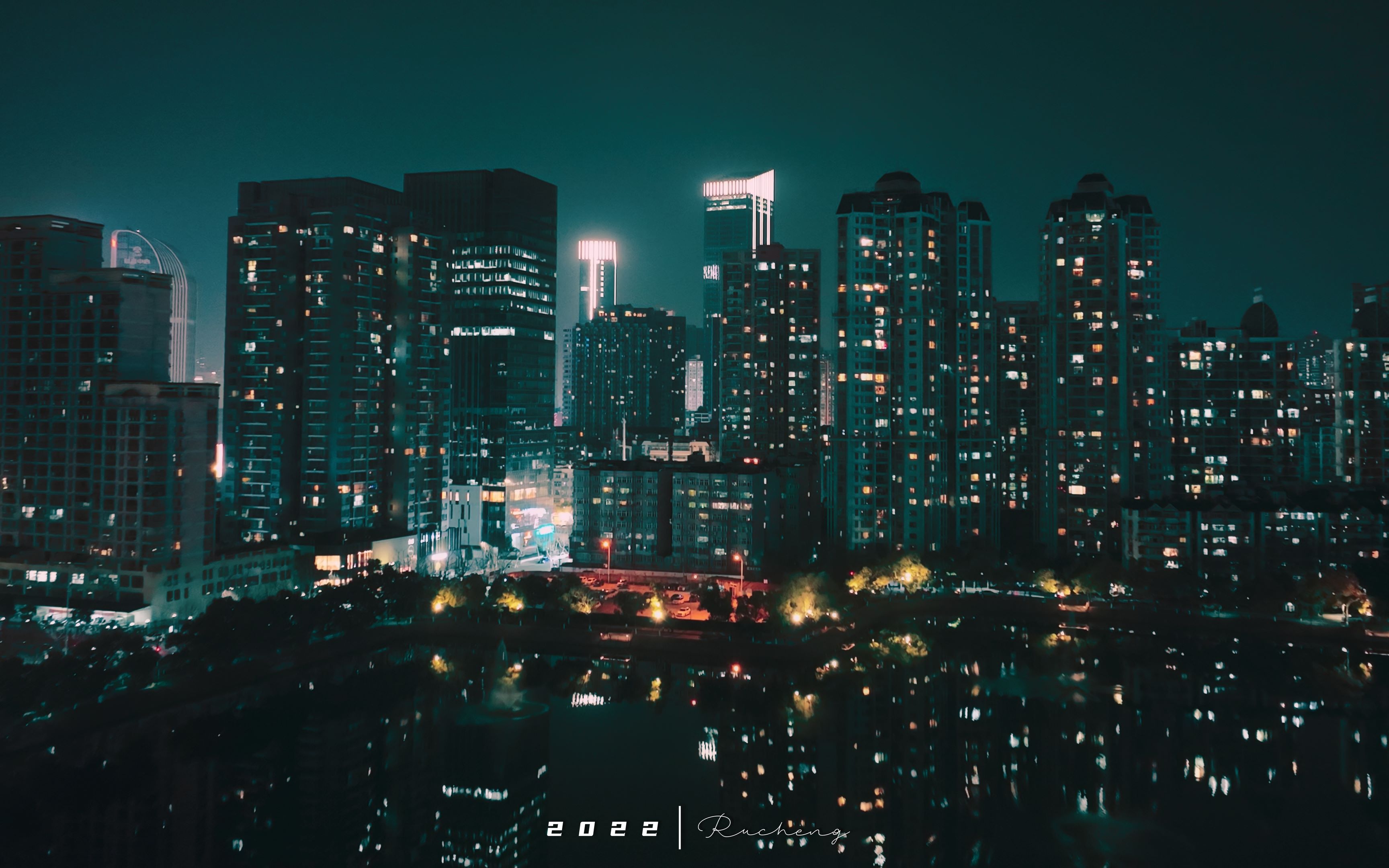 【4k | mavic3】大武汉·内透夜景