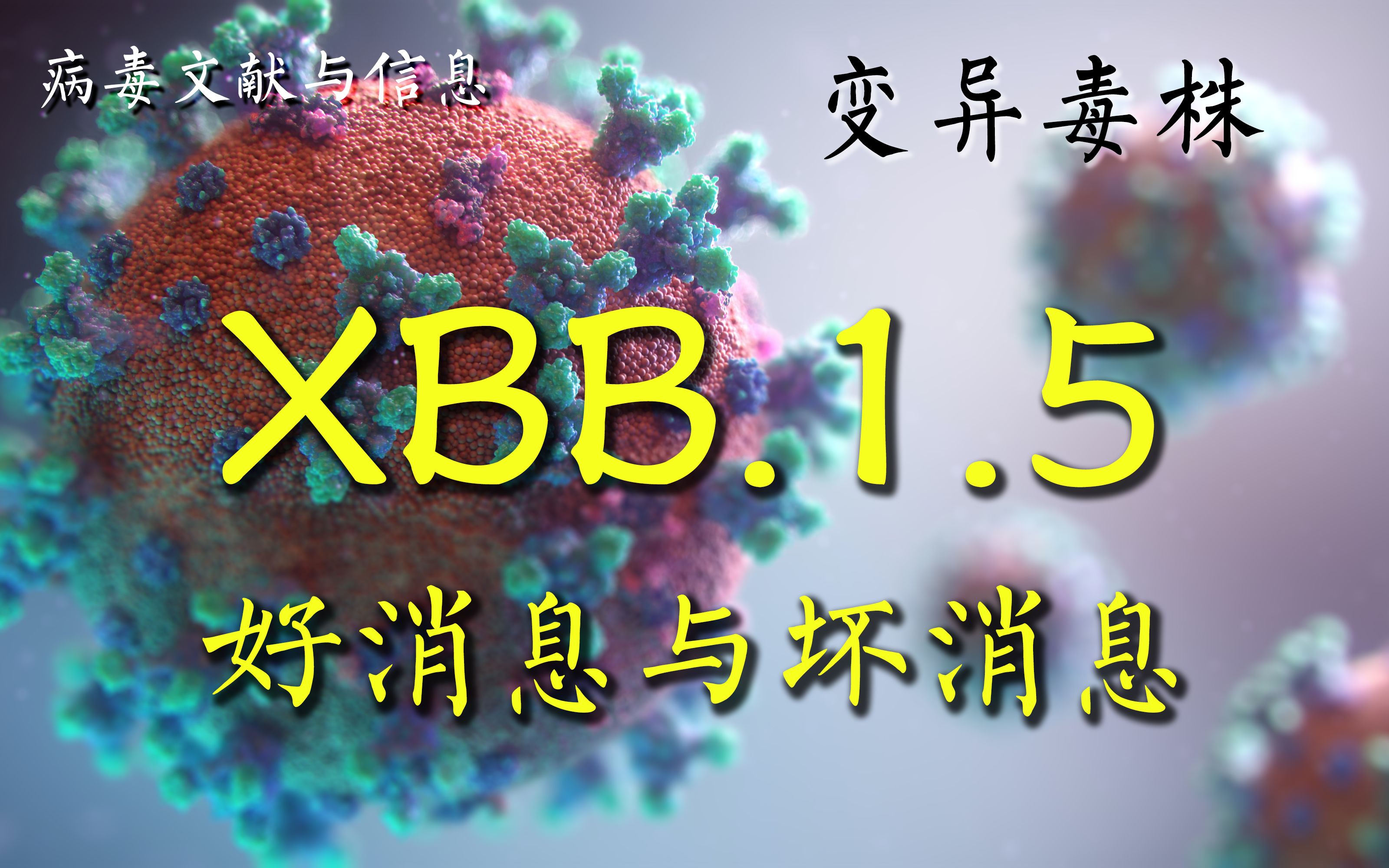 【变异毒株】XBB.1.5,好消息和坏消息 ‖ 补档XBB重组病毒毒株相关资料哔哩哔哩bilibili