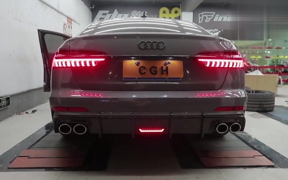 奥迪a6排气声浪展示,听听效果如何!