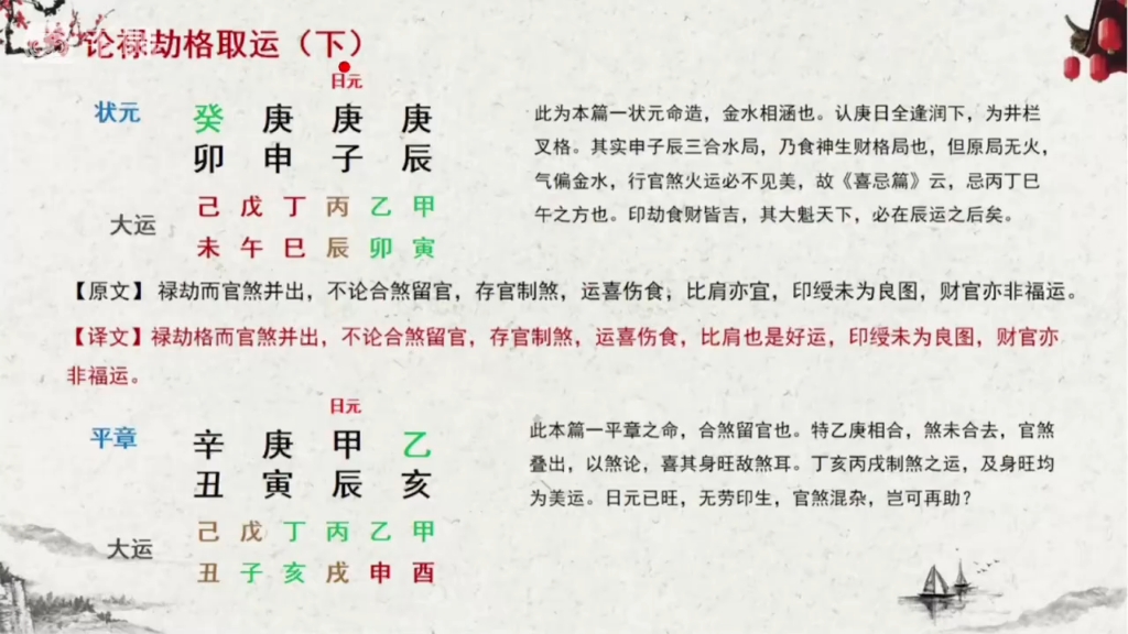 56.建禄格月劫格取运下