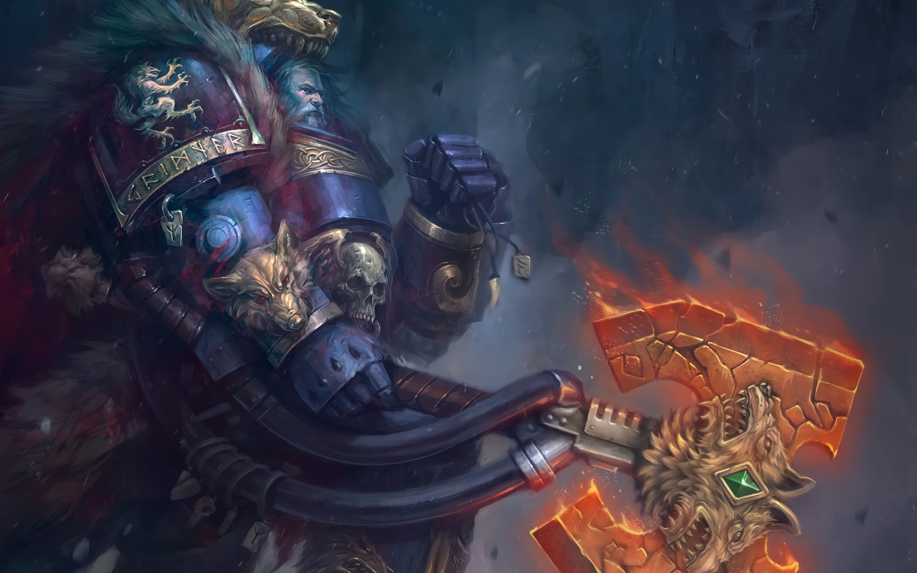 【战锤趣闻】狼王罗根,恐虐冠军_哔哩哔哩_bilibili