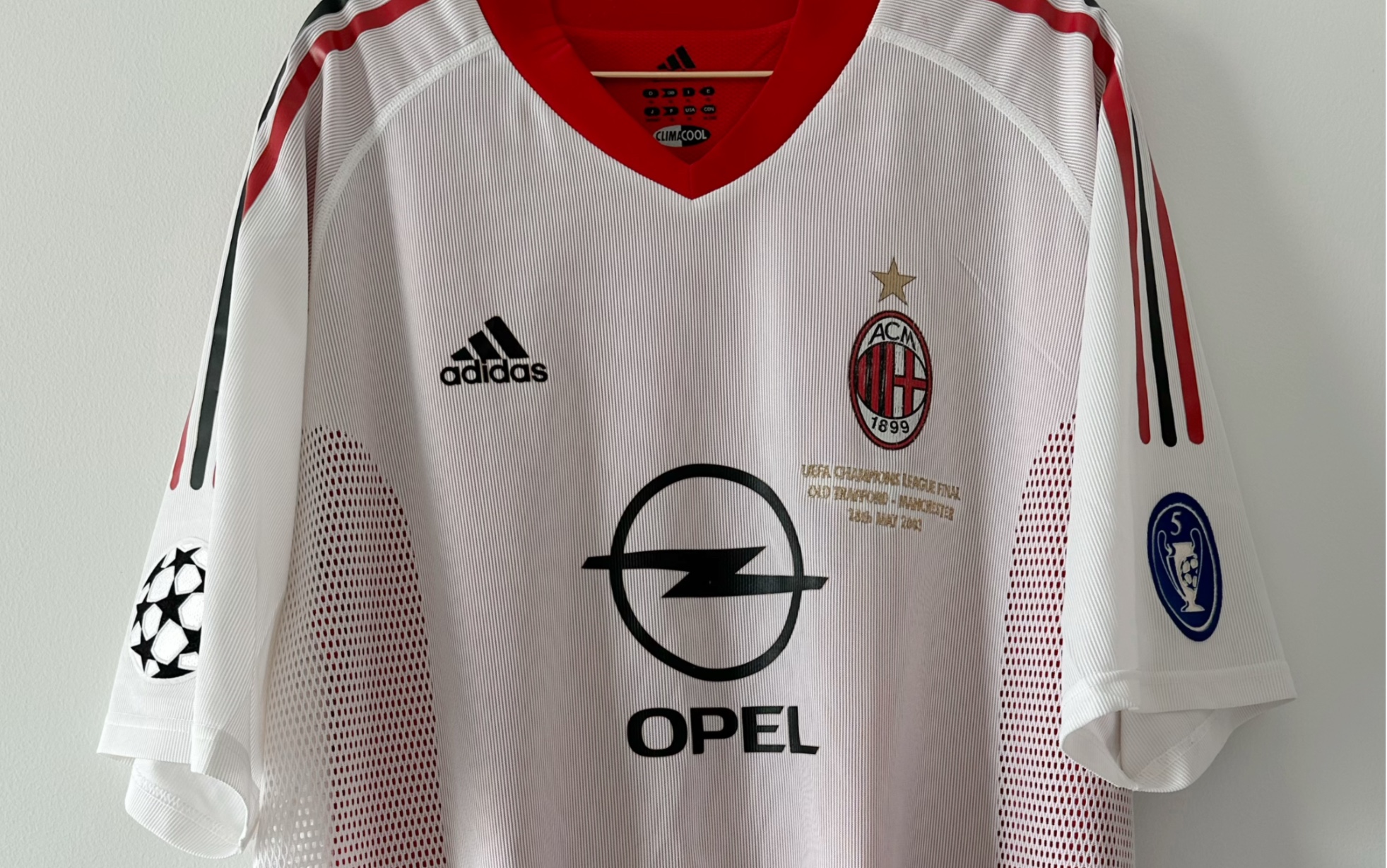 『我的球衣收藏』ac米兰0203欧冠决赛舍瓦更衣室球衣