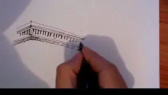 手绘视频教程-  两点透视-标清
