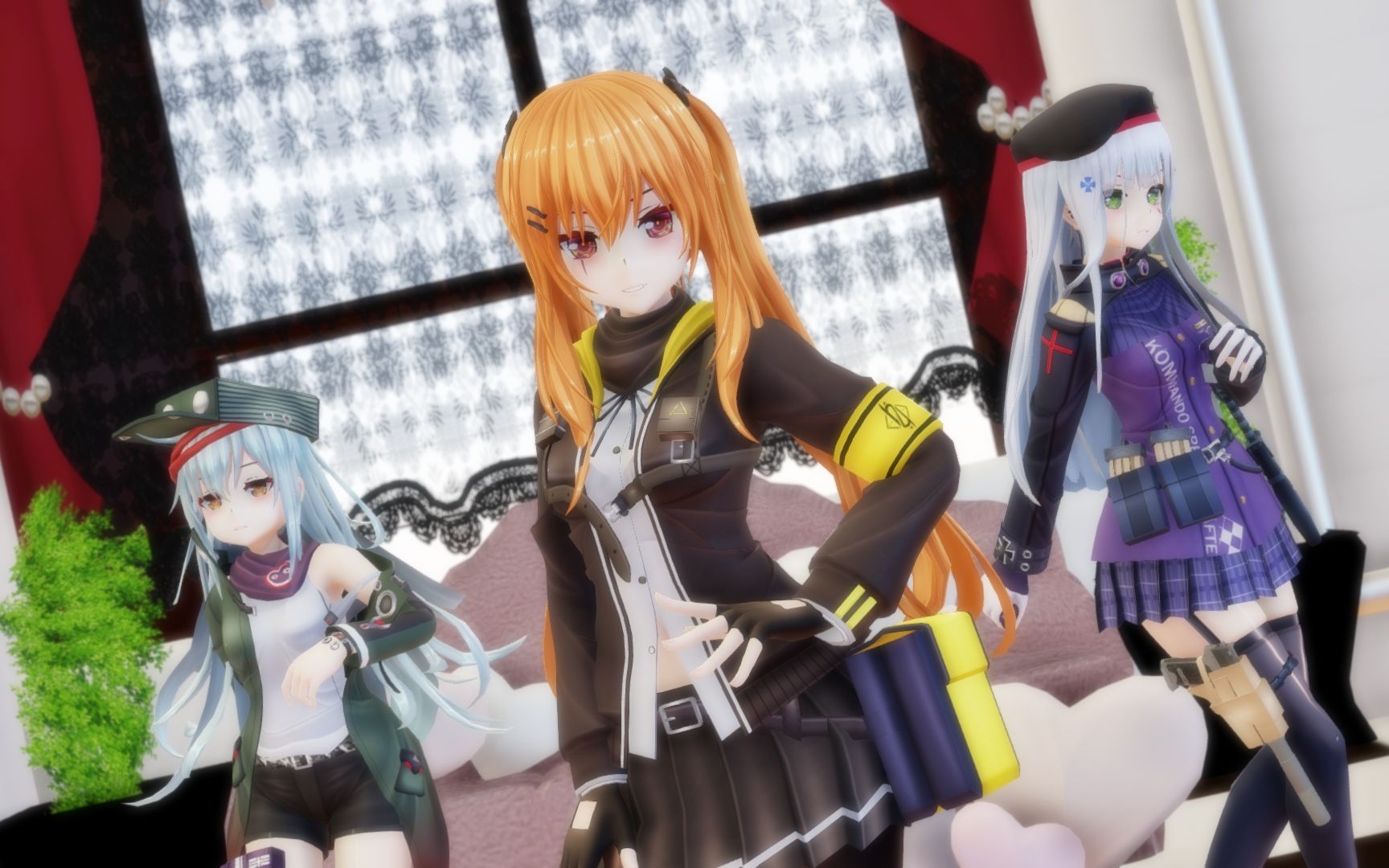 【mmd少女前線】 g11 hk416 ump9『妄想疾患■ガール/mousousikkan