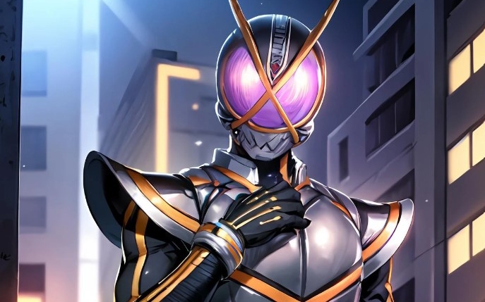 假面骑士凯撒ai绘画.很久没有训练假面骑士的模型了