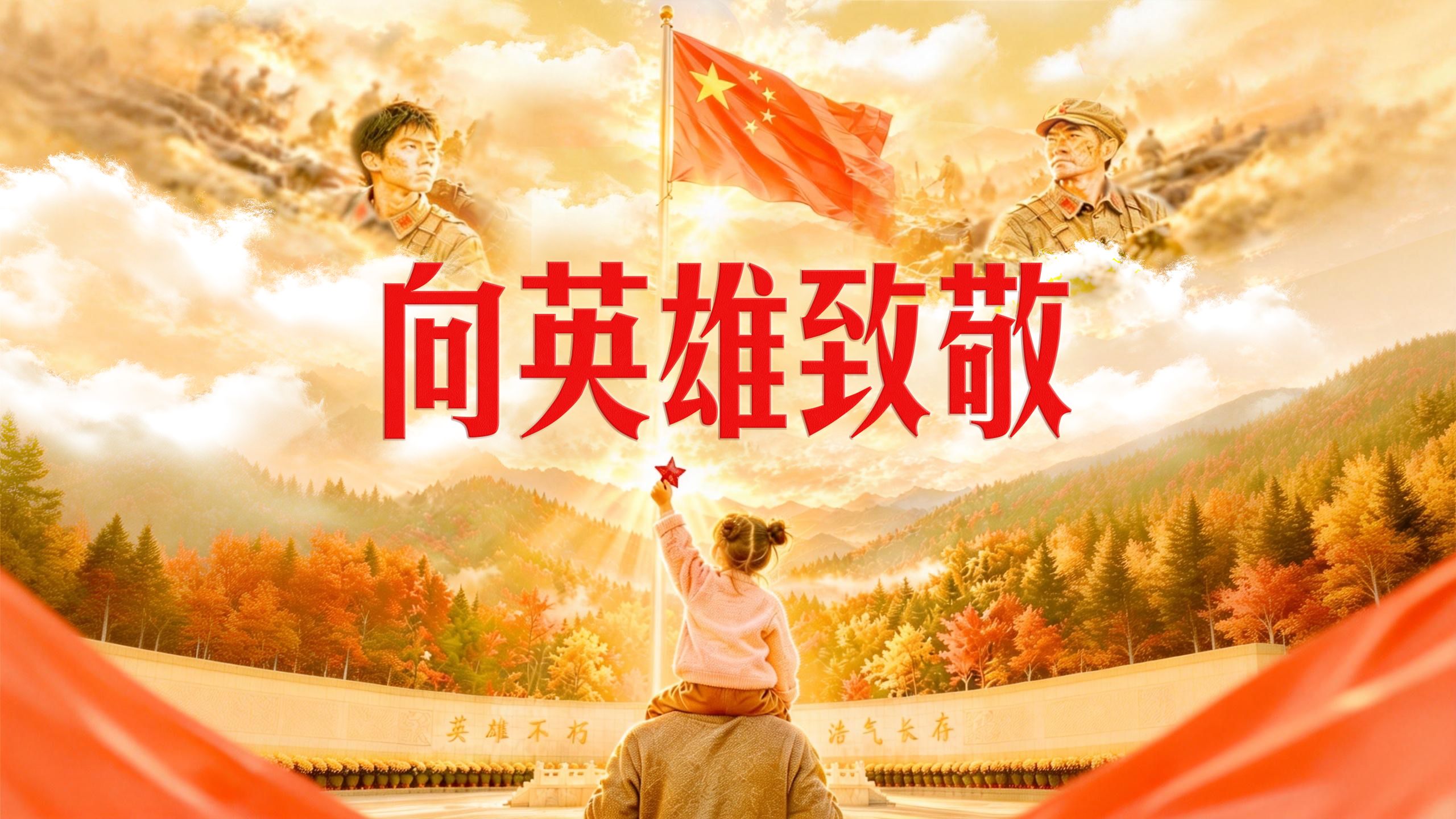 今天，向为国牺牲的先烈们致敬！
