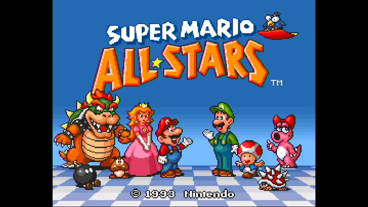 通关视频 super mario all-stars - super mario bros