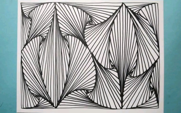 线条立体画 视错觉 29_哔哩哔哩 (゜-゜)つロ 干杯~-bilibili