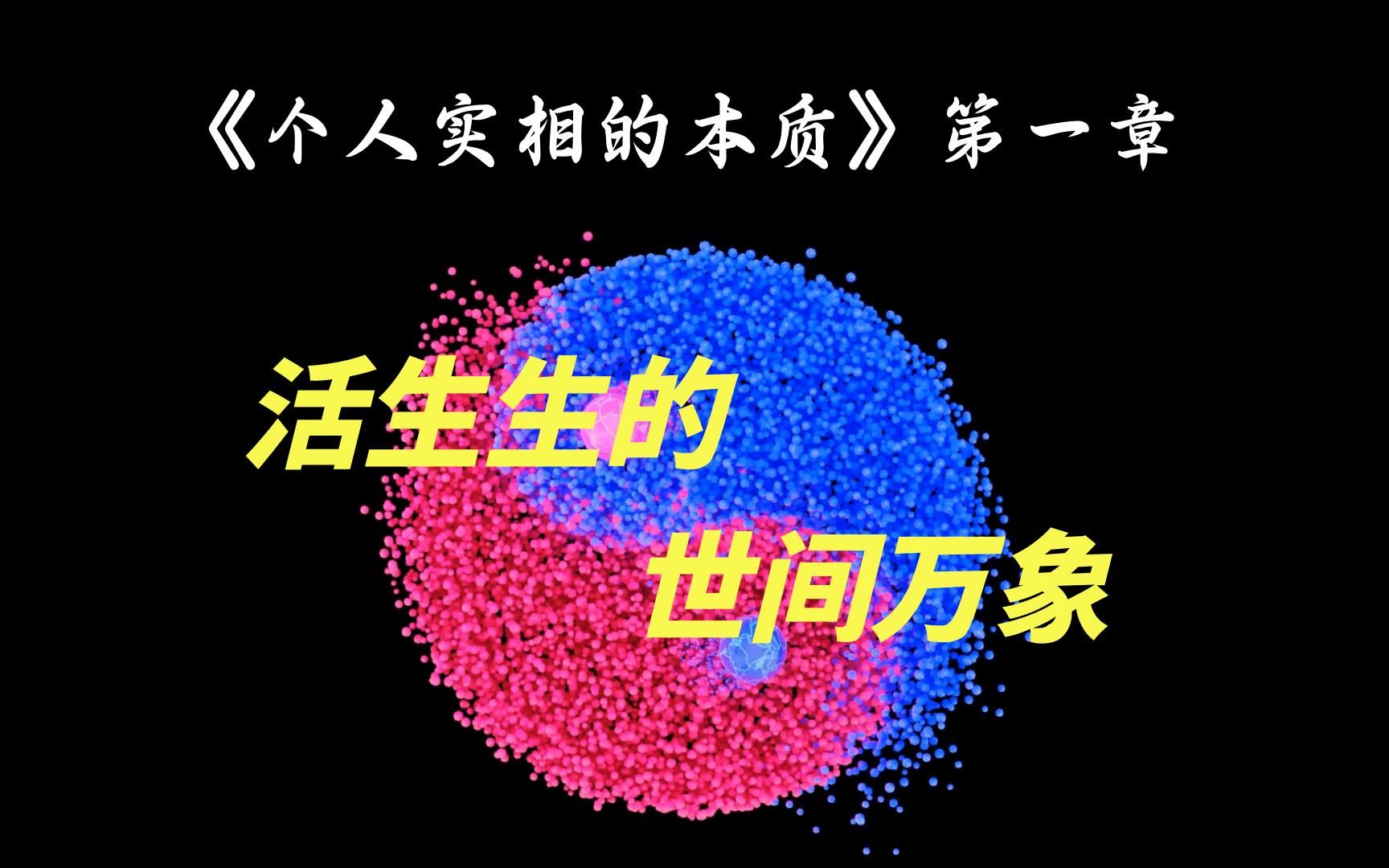 赛斯资料纯净版《个人实相的本质》第一章 活生生的世间万象哔哩哔哩bilibili