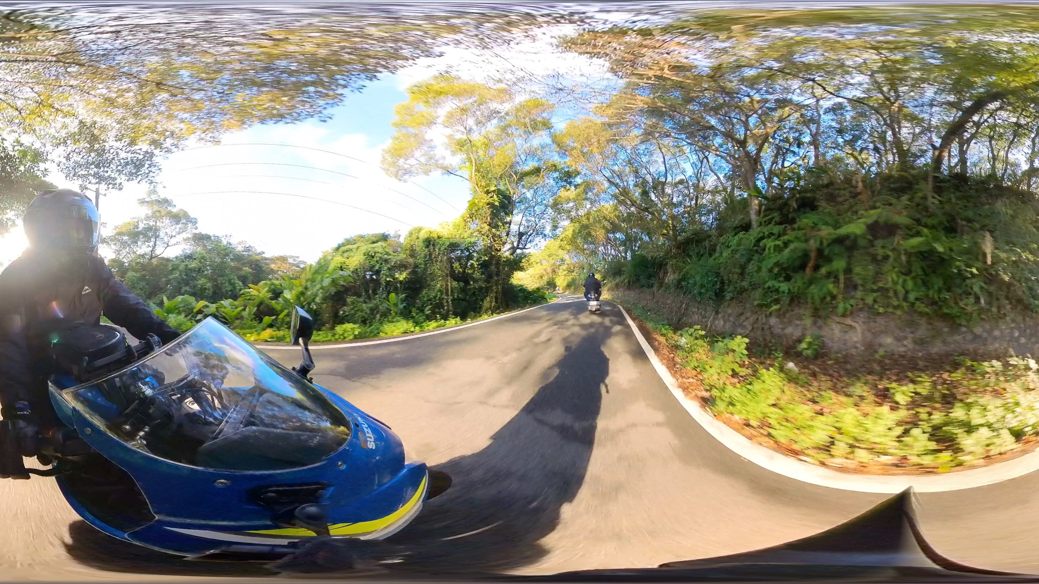 360度全景視頻 台灣新北迴龍往林口 萬壽路 爬坡 山路 4k30fps 125