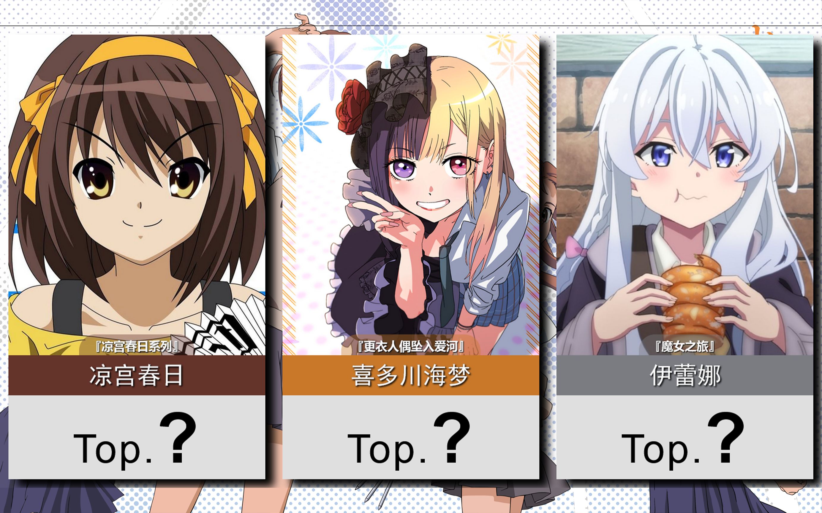 实时人气动漫女性角色排行top1002月15日