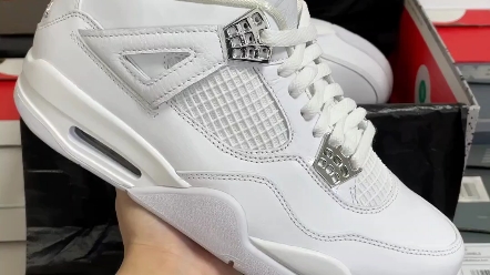 发货实拍 dt 纯原 air jordan aj4 retro 纯白/白猫