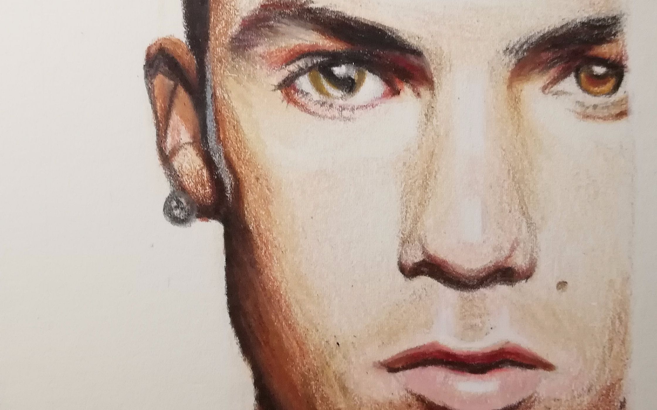 彩铅手绘c罗总裁罗三岁三福霹雳马肖像24色和获多福绝配