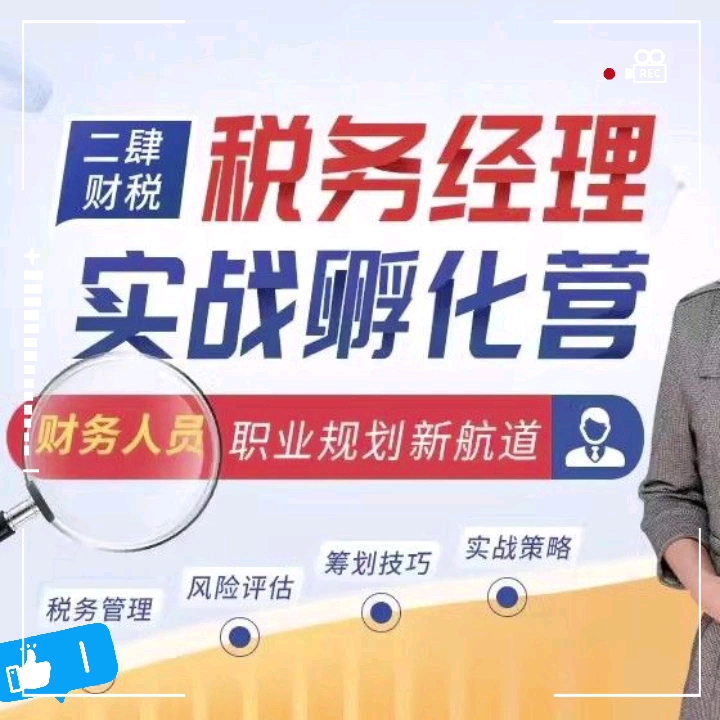 二肆财税韩雪税务经理实战孵化营企业增值节税技巧与案例分析课程