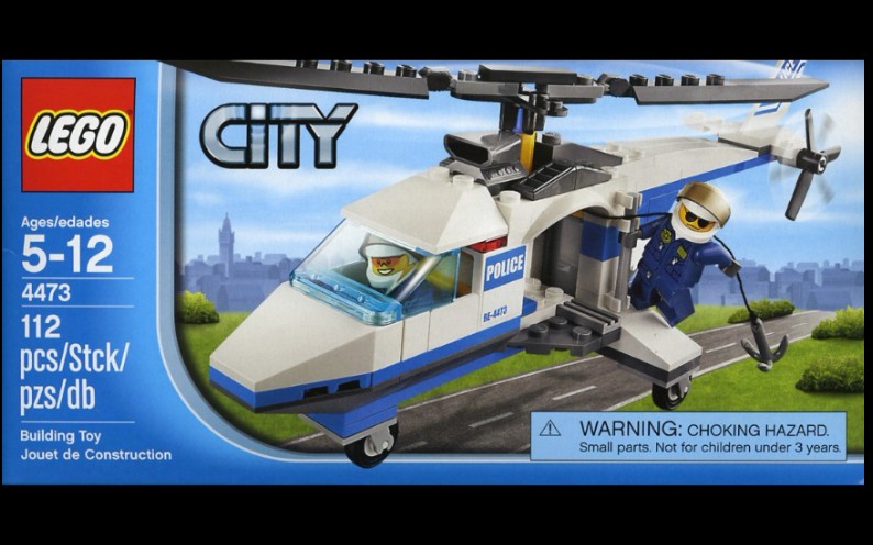 乐高 城市 4473 警用直升机 速组评测