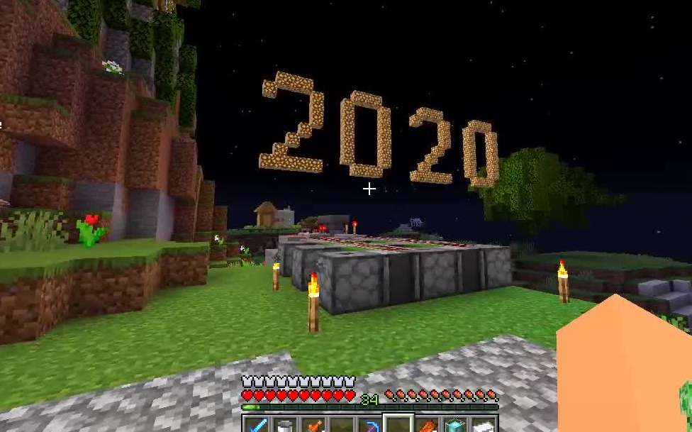 我的世界1.15.1圆石服务器跨年直播录像_哔哩哔哩_bilibili