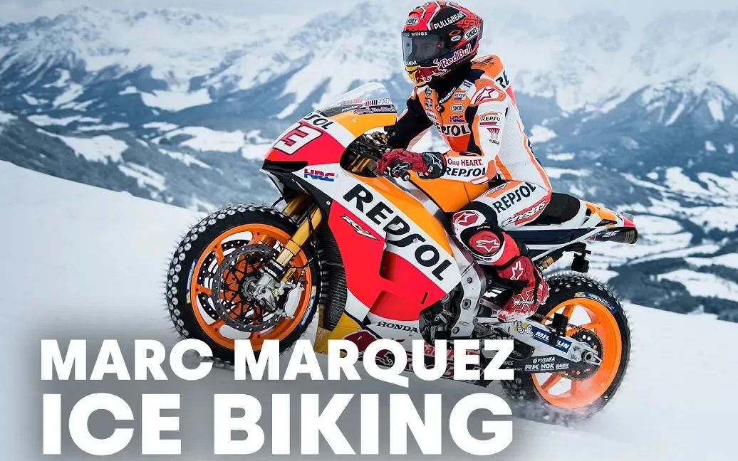 【motor/机车】马克-马尔克斯在滑雪坡上机车表演