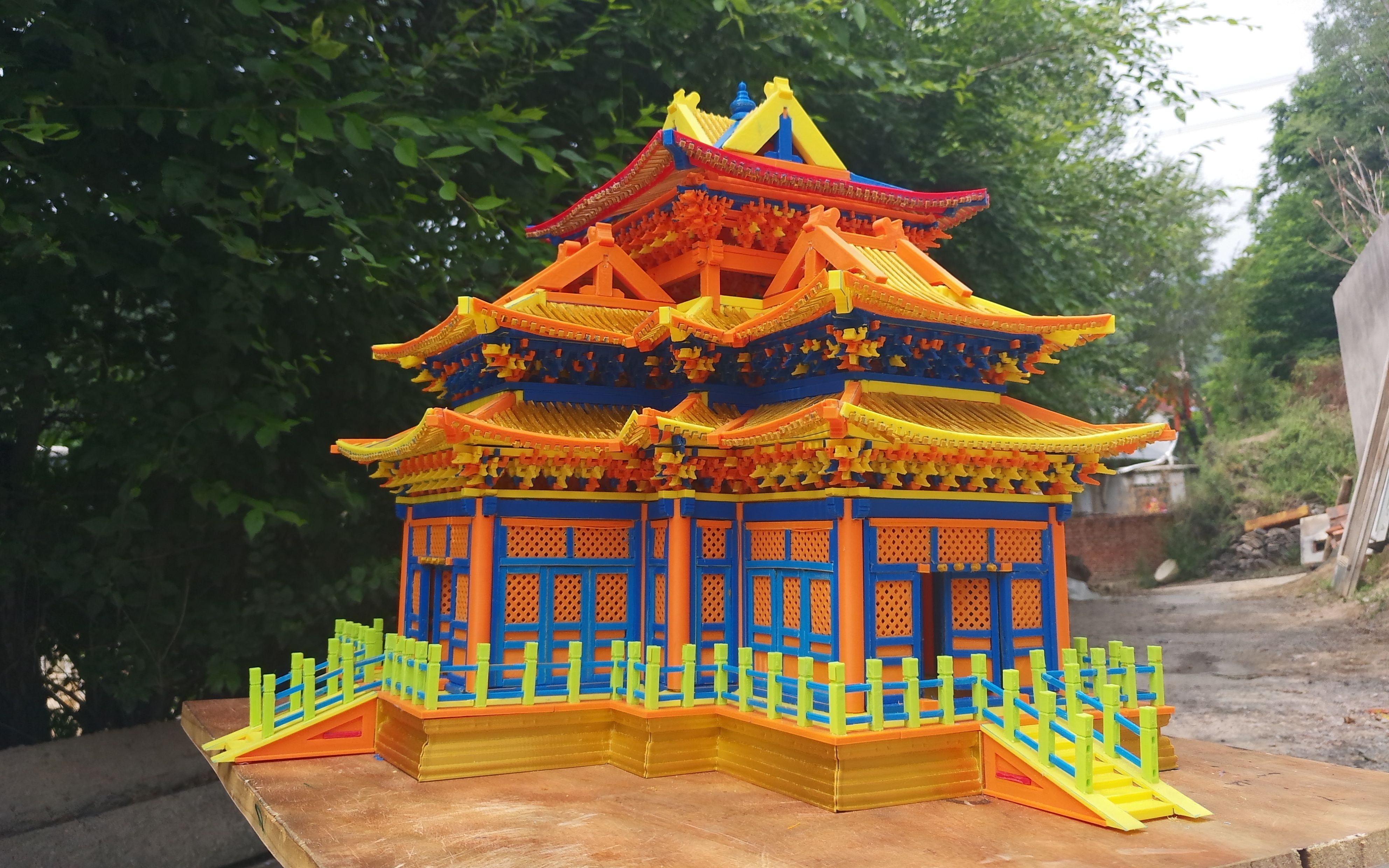 活动  故宫角楼3d组装过程(1)