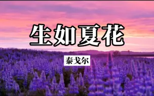 Download Video: 《生如夏花》泰戈尔