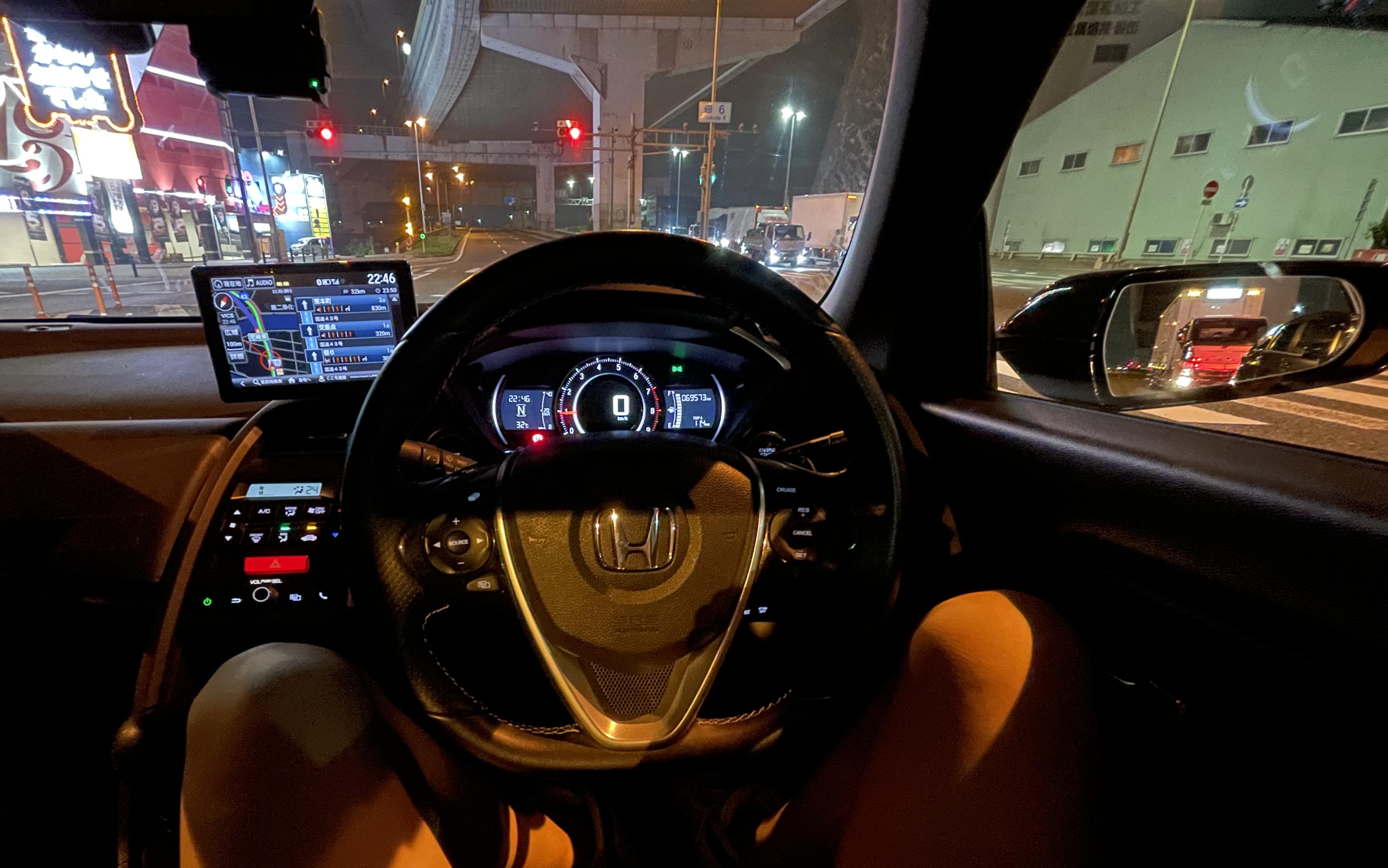 驾驶本田s660雨夜经阪神高速3号神户线由神户返回大版_哔哩哔哩_bili
