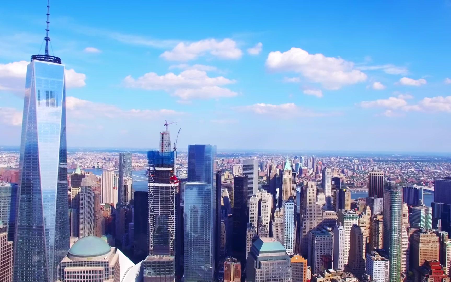 七分钟带你感受大气的纽约城市风光4K New York City Experience via Drone哔哩哔哩bilibili