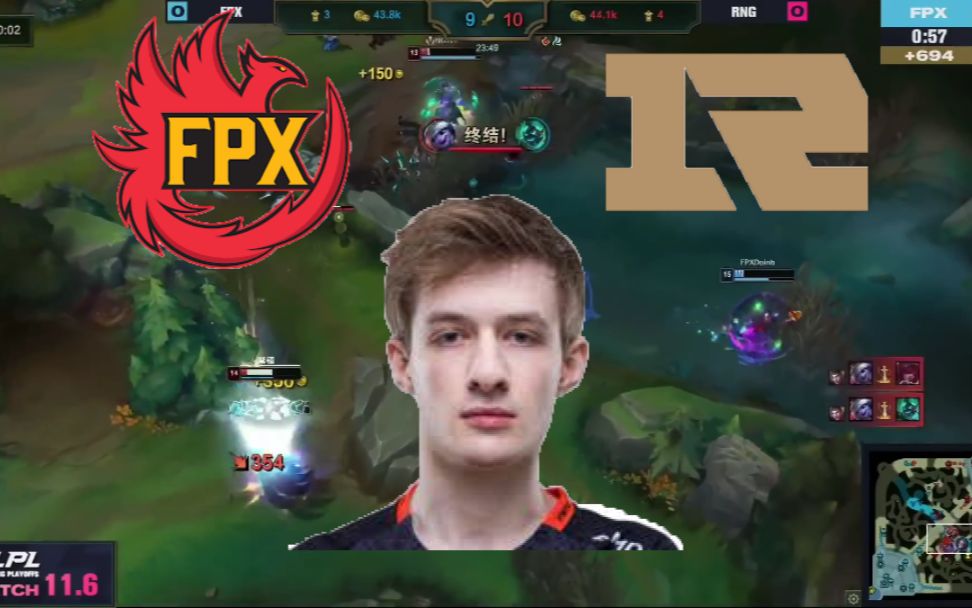 【中字】酸皇nemesis看fpx vs rng决赛第三局