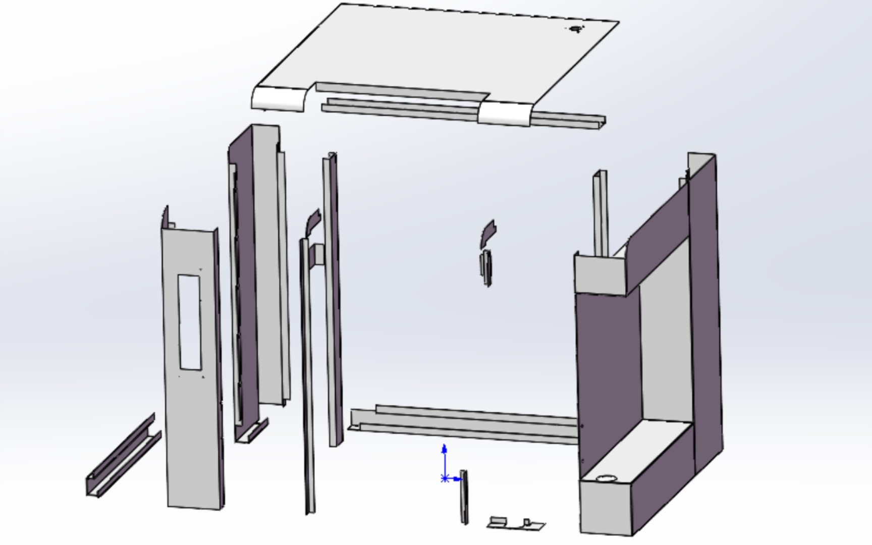 SolidWorks钣金拆分机架外罩拆图展开哔哩哔哩bilibili