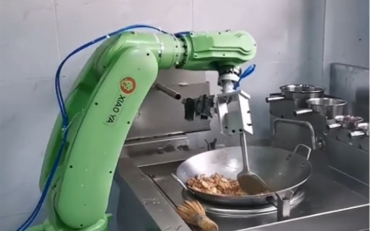 工业机器人炒菜你们见过吗?