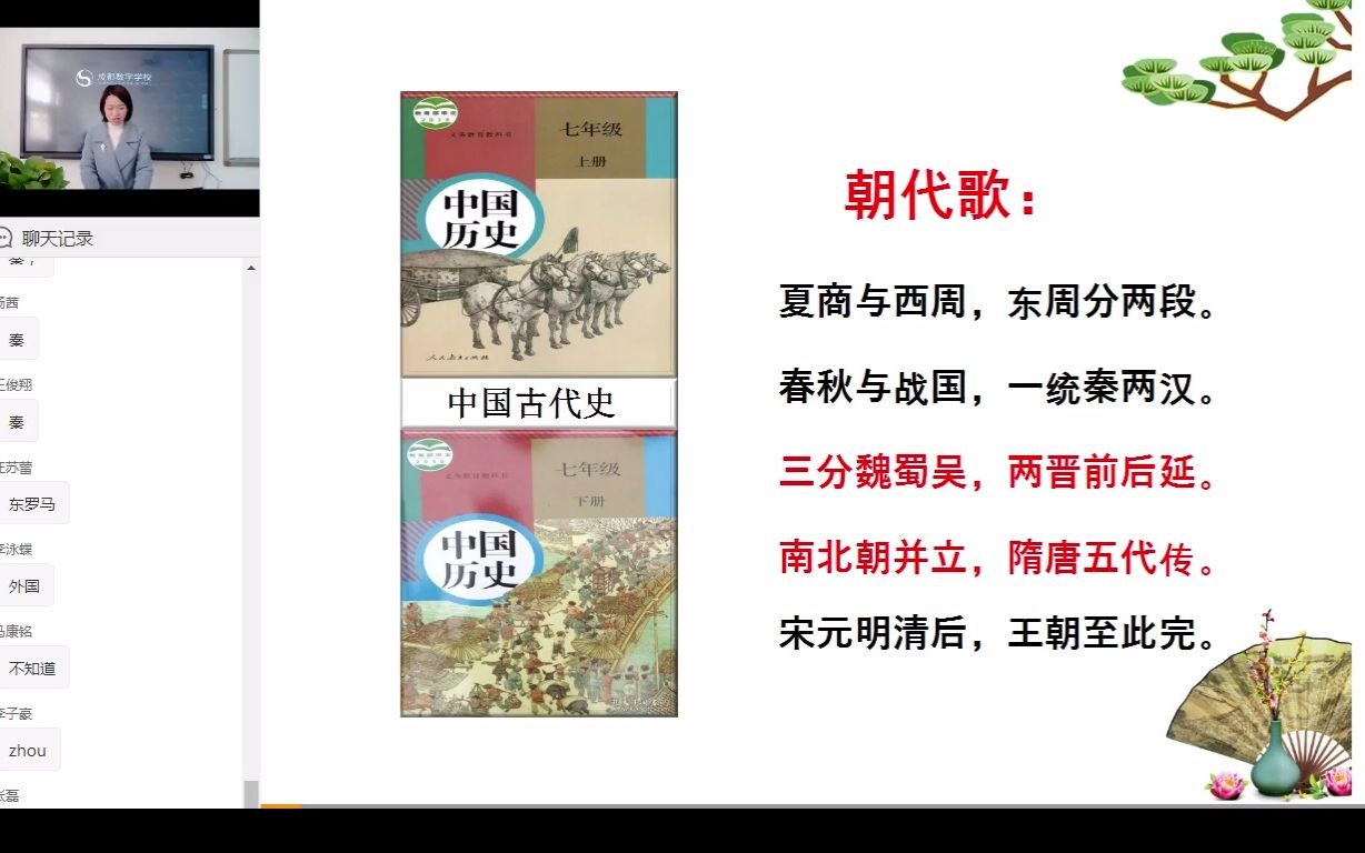 [图]中考历史——中国古代史三国两晋南北朝至隋唐（名师名校课堂）