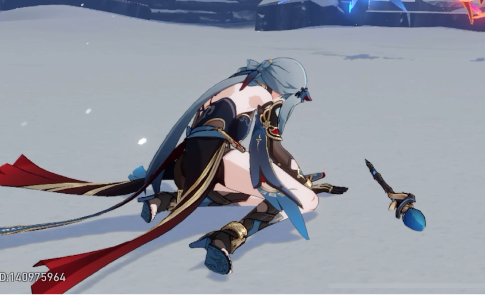 崩铁寒鸦 受击倒地动作r