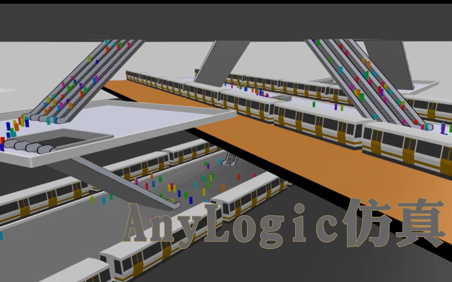 交通运输专业学生 AnyLogic仿真设计——成都犀浦地铁站哔哩哔哩bilibili