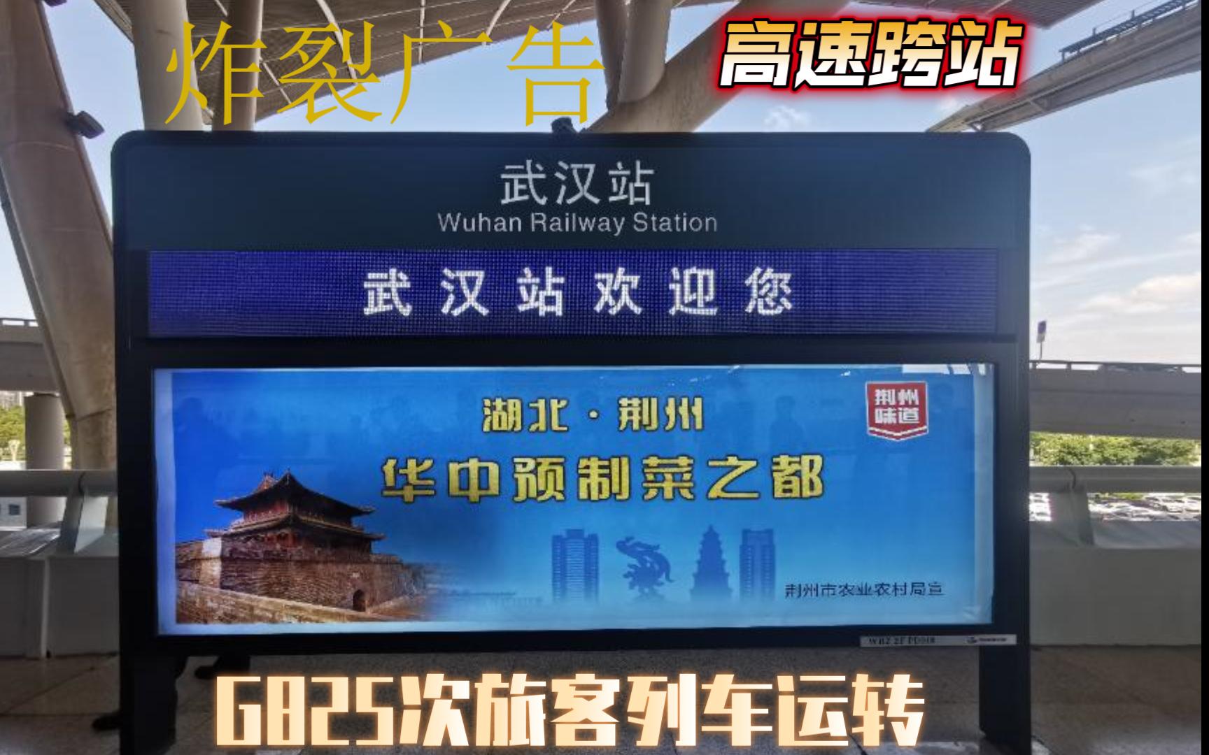 (内含跨站)再临武广,但是依旧时速310 G825次列车运转哔哩哔哩bilibili