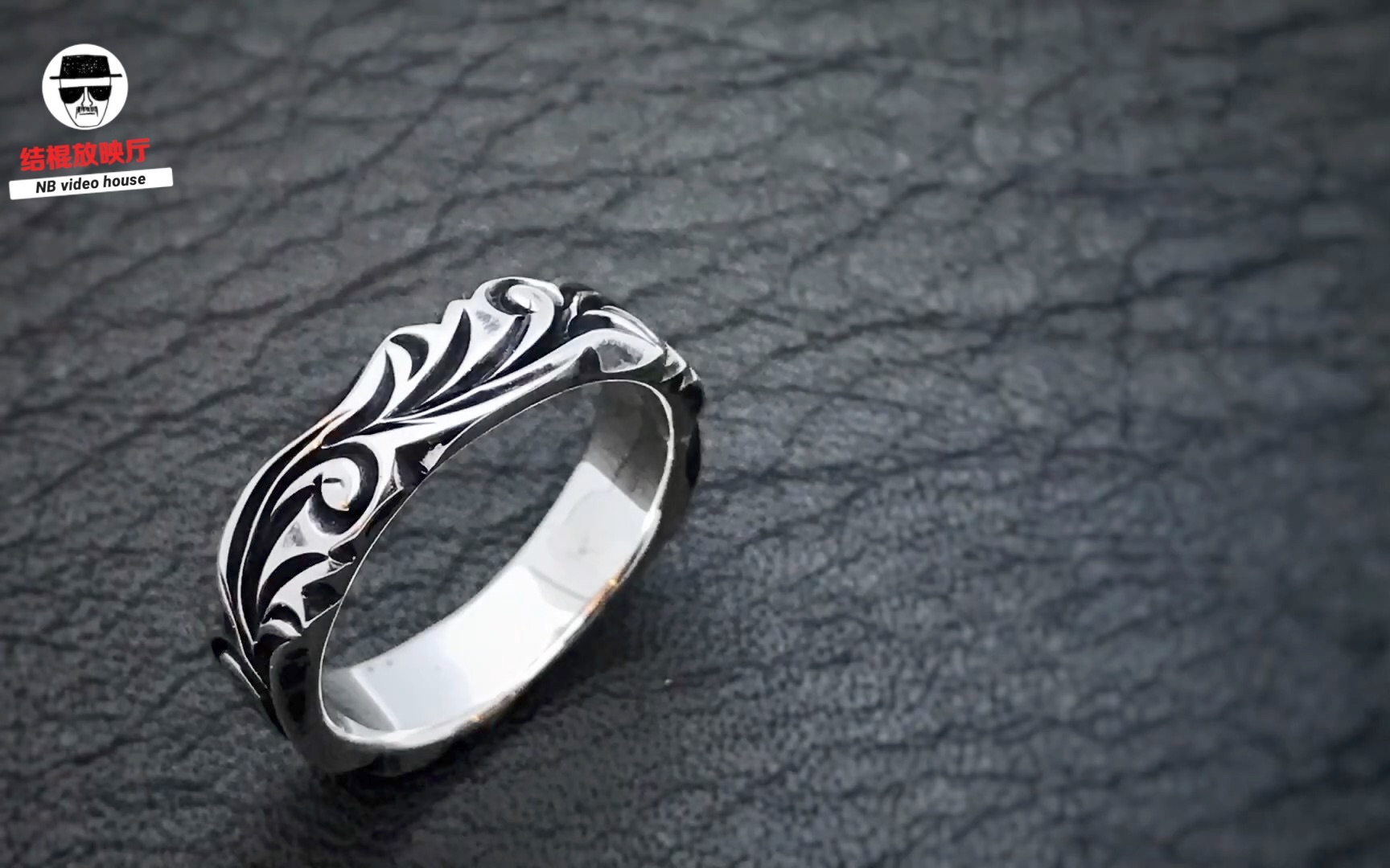 霓虹银匠手工唐草戒指