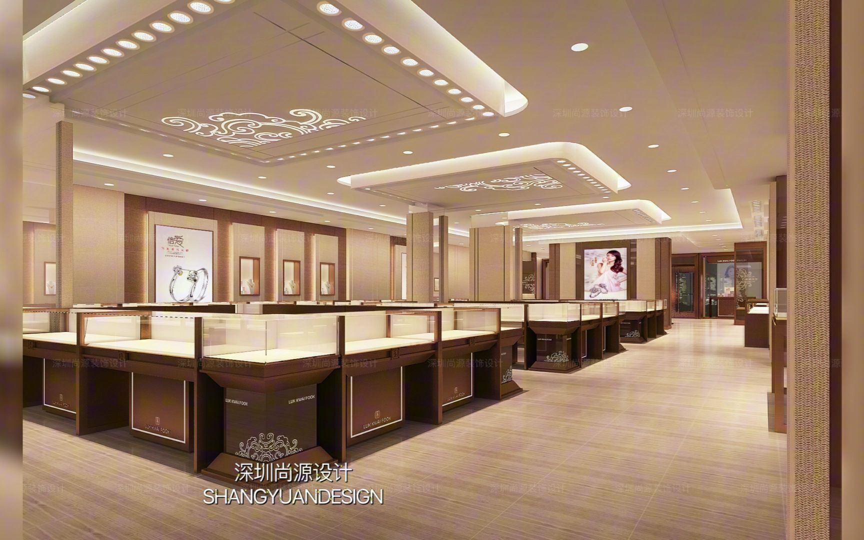 深圳庄重大方,儒雅宁静|新中式珠宝店设计