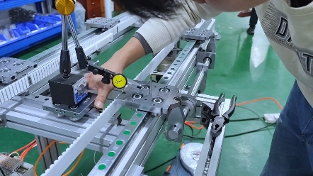 环形导轨12工位精度打表测试!